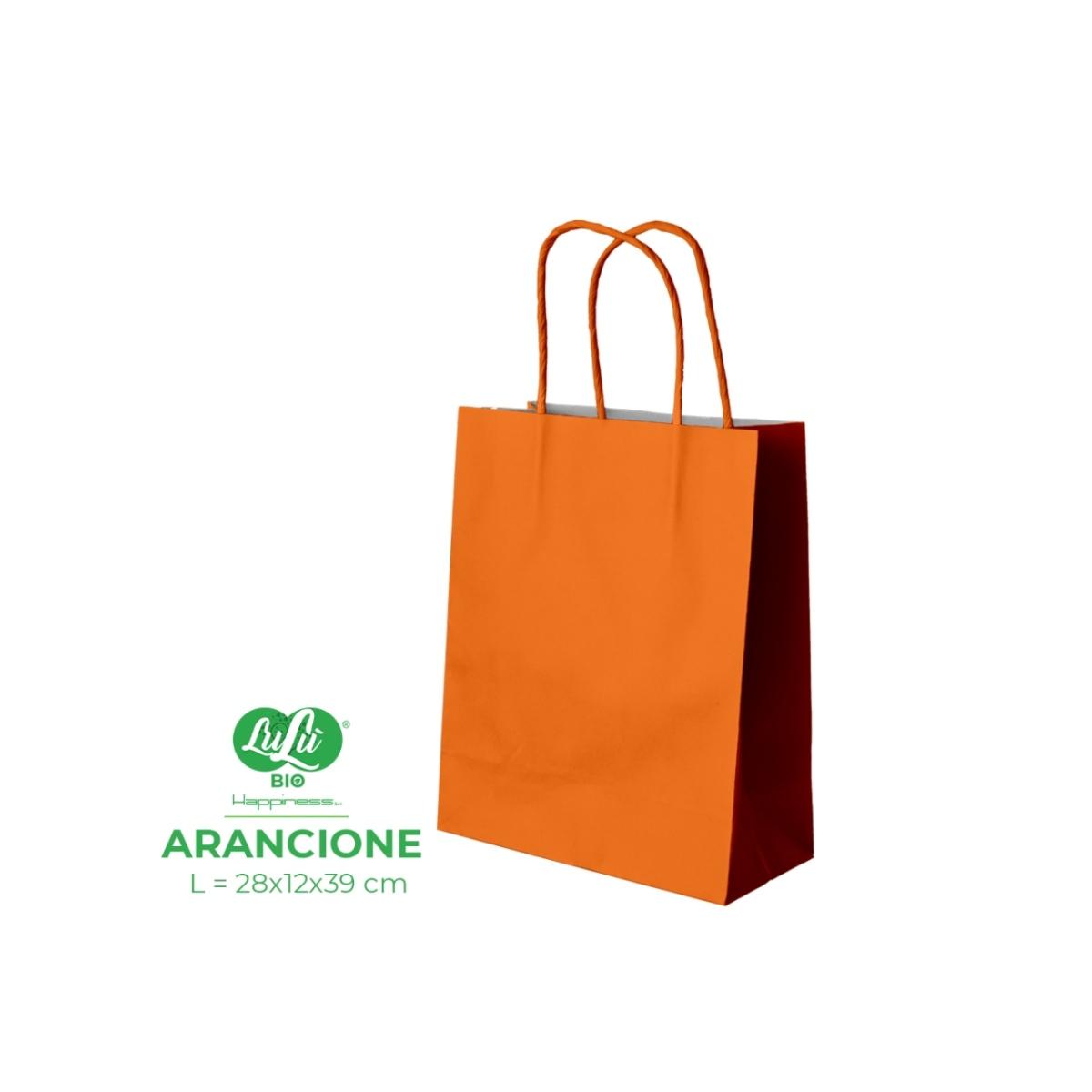 Shopper arancione 28x12x39cm 0086