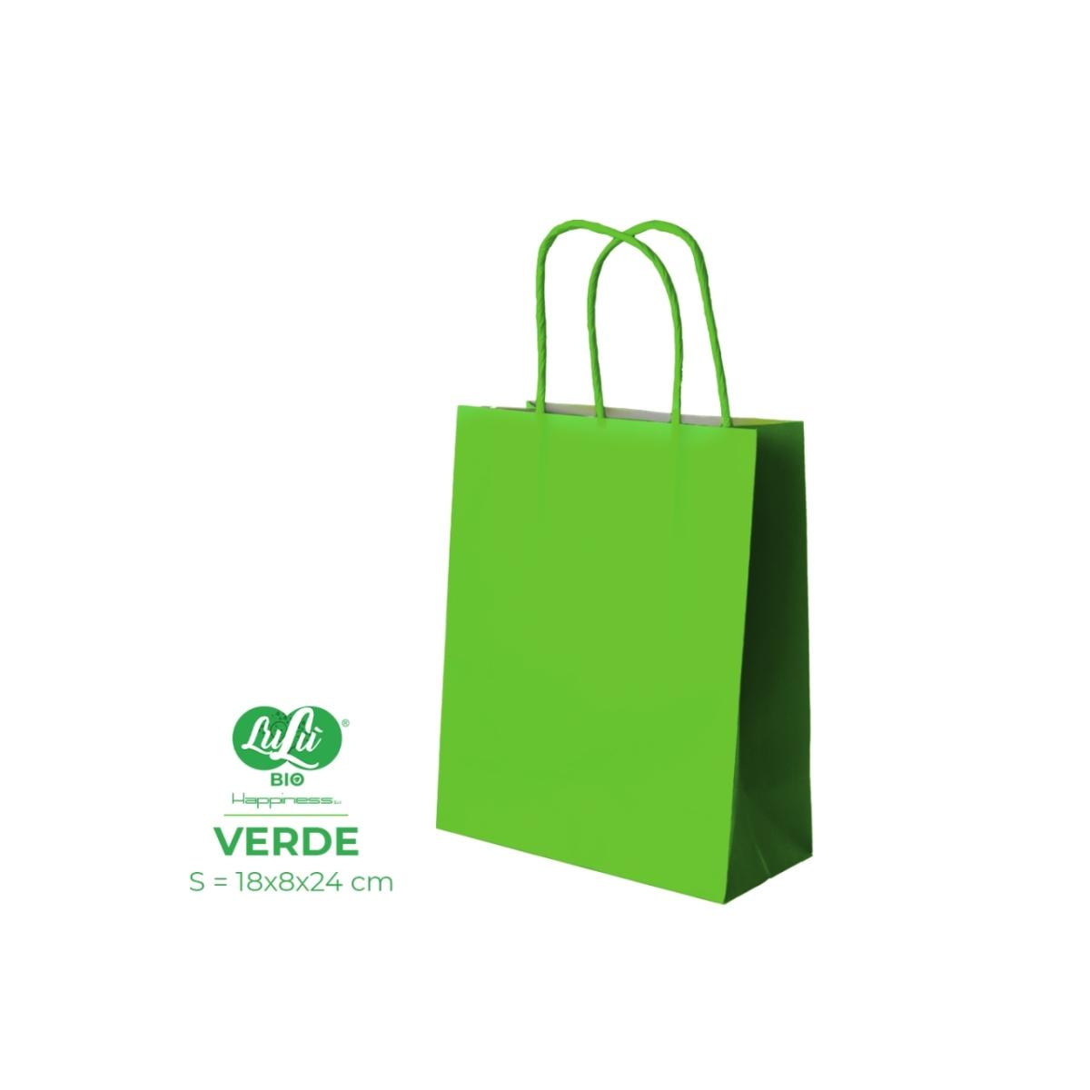 Shopper verde 24x12x30cm 0215