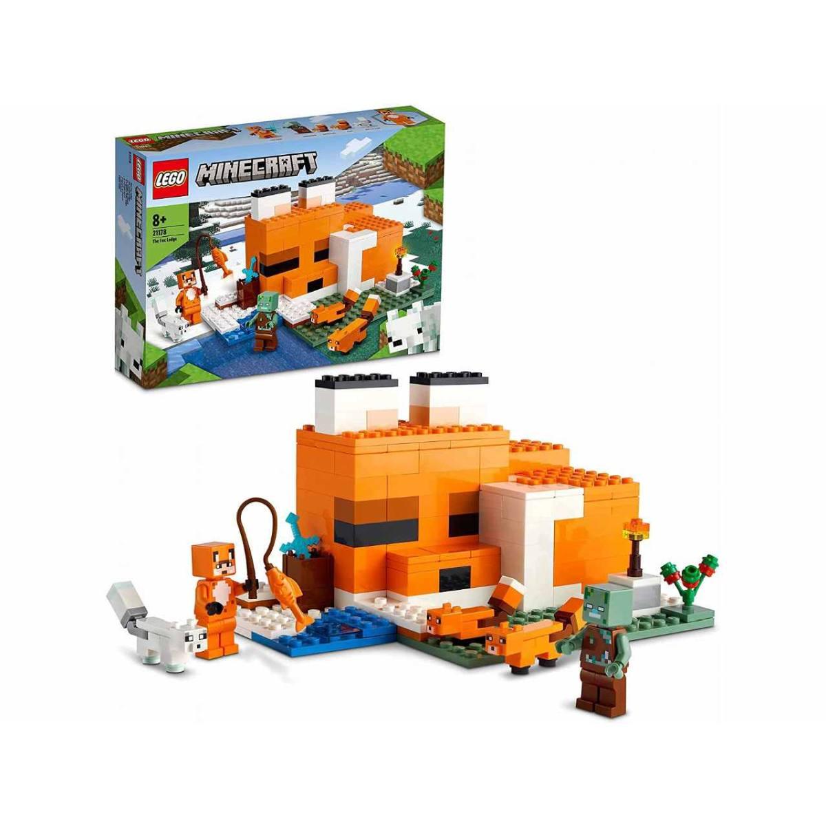 Lego minecraft il capanno della volpe 21178