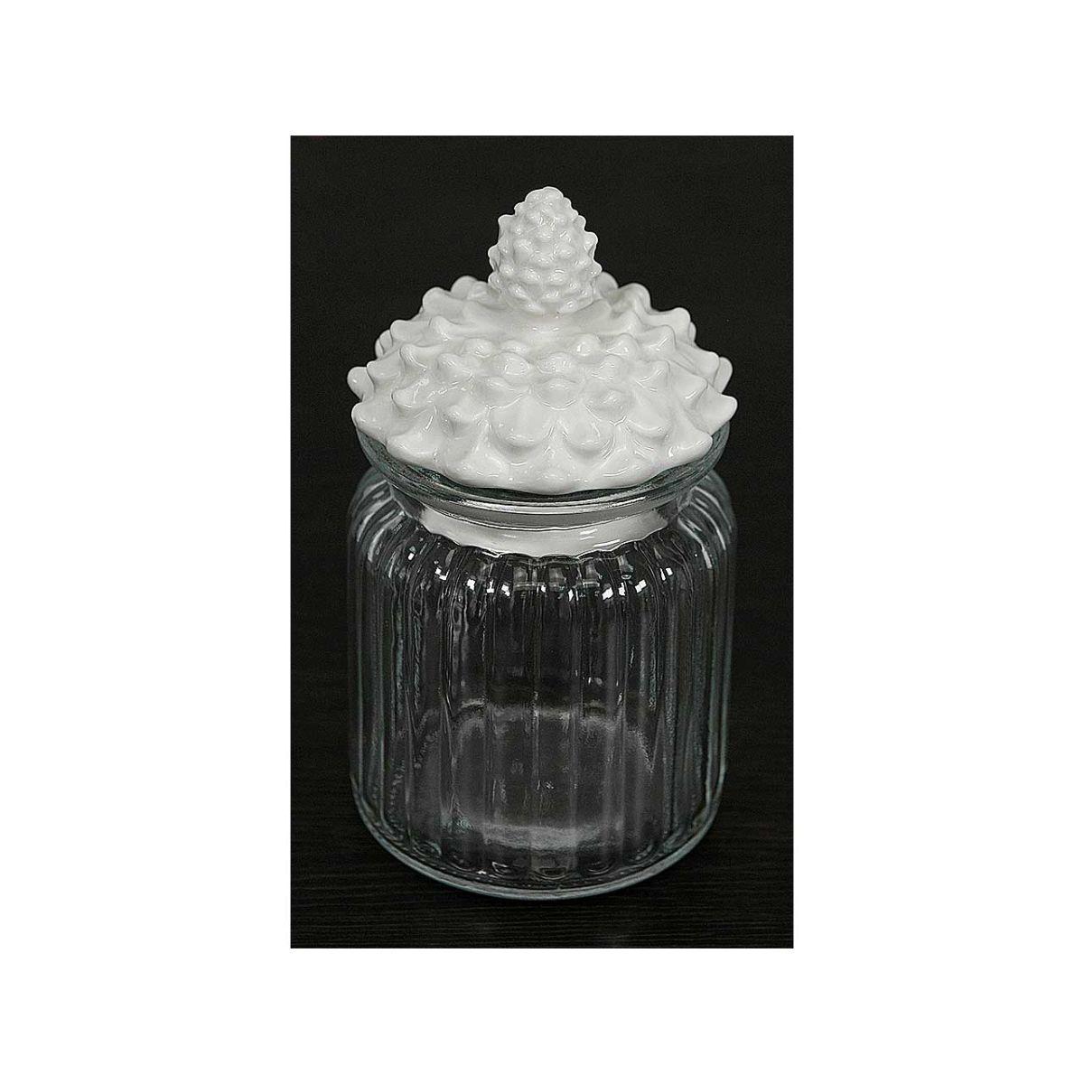 BARATTOLO VETRO C/TAPPO PIGNA 7,5x14cm L2139