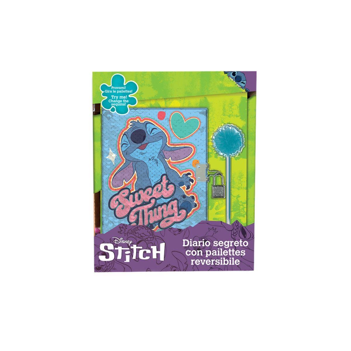 Stitch diario pailettes revers. lst0825