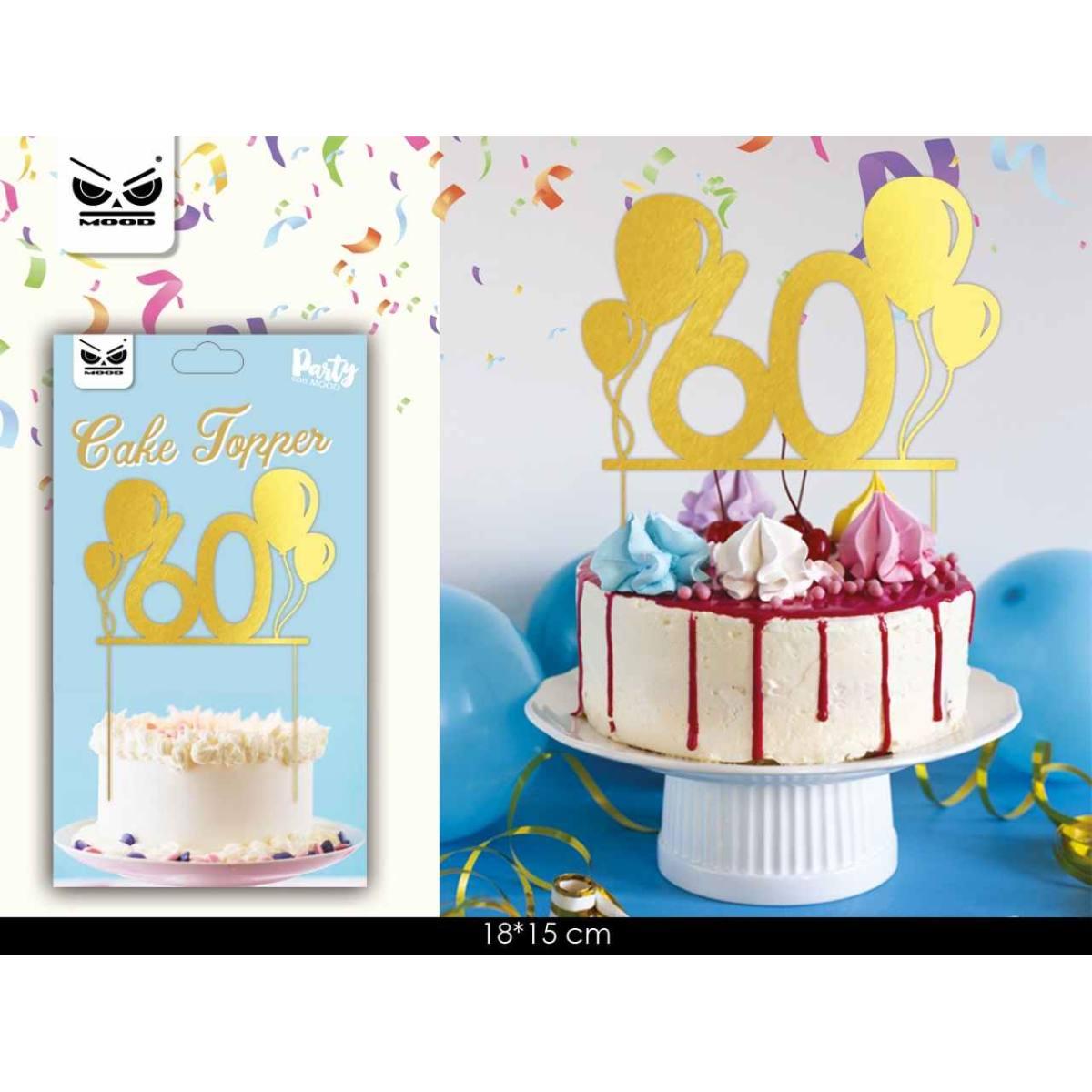 Cake topper 60 anni st6057