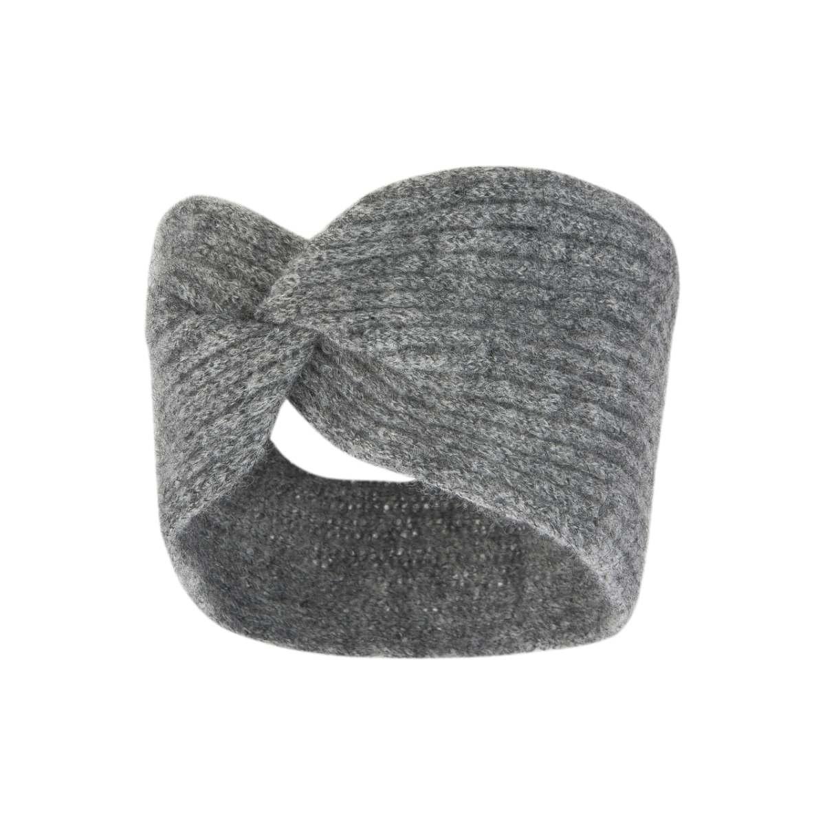 Fascia turbante mohair grigio cp2597