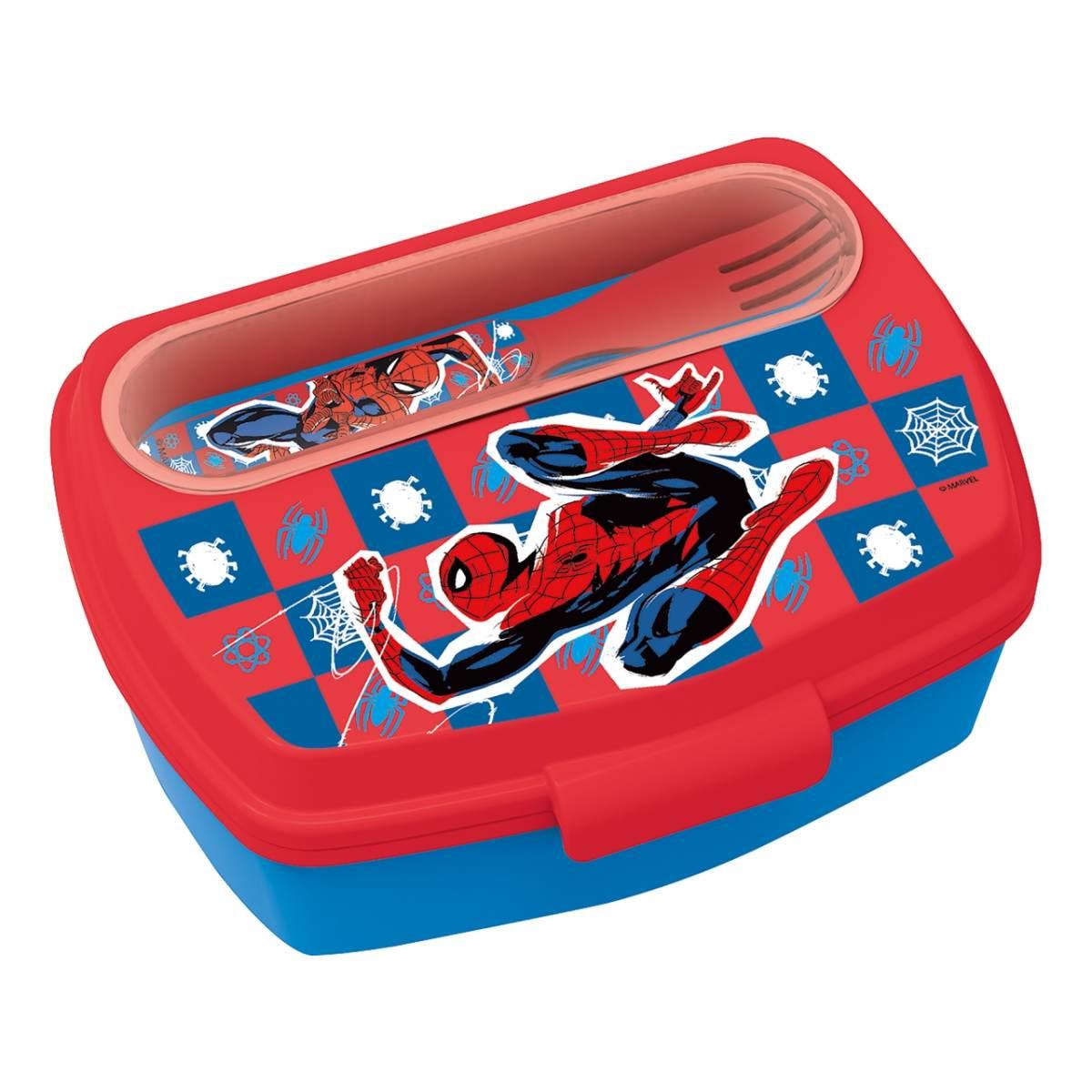 Spiderman portamerenda c/posate st74709