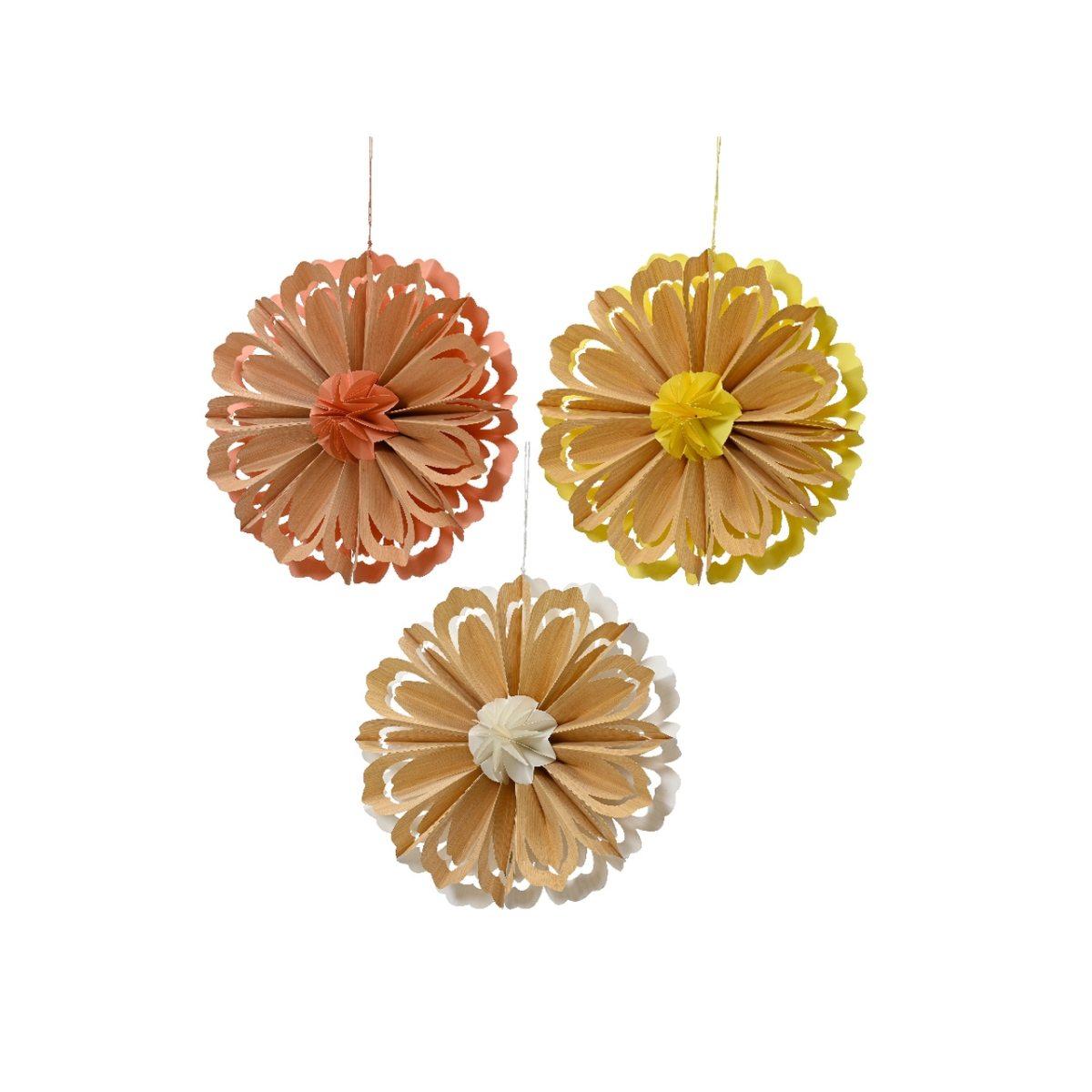 Fiore decorativo carta30x11,7ass 807686