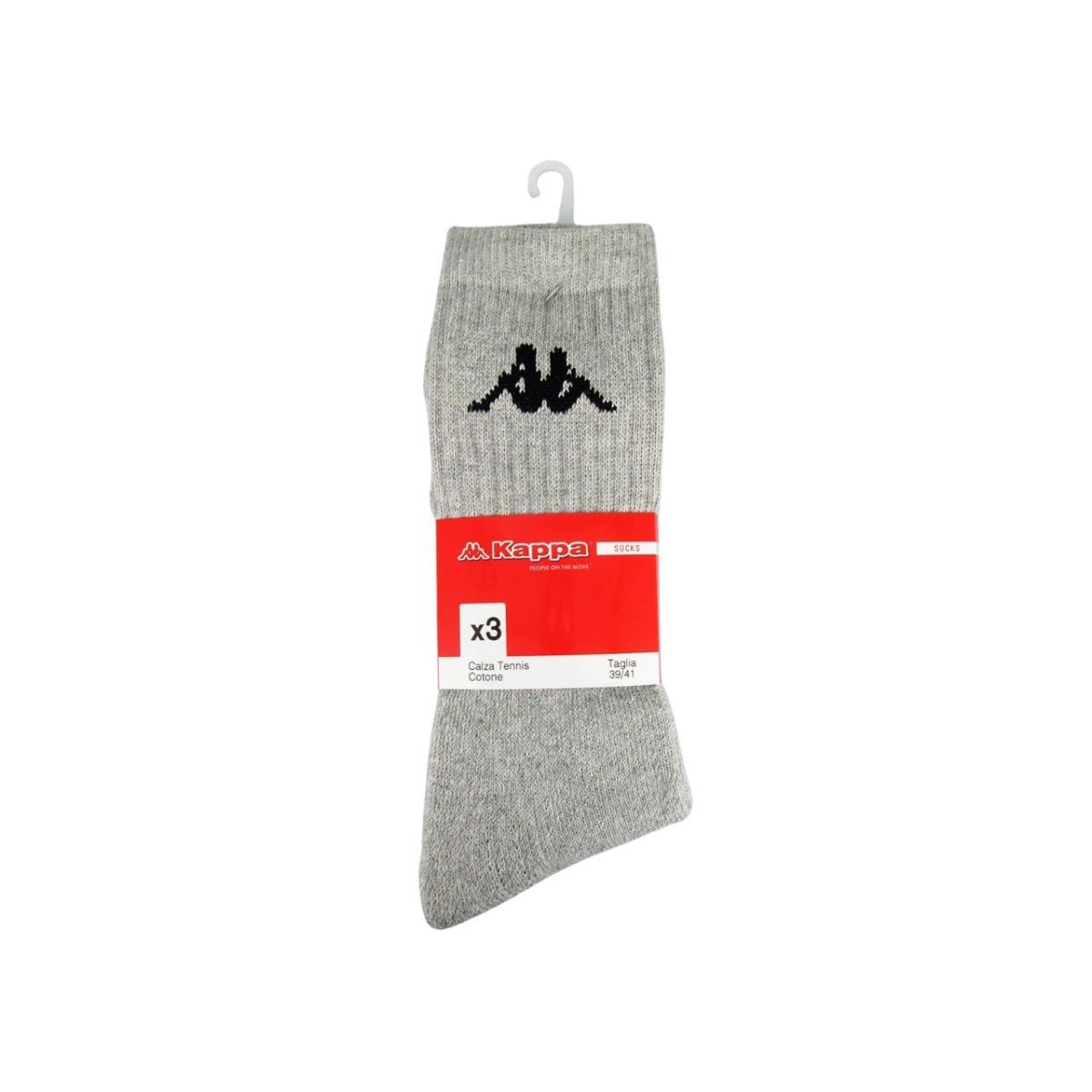 Calza tennis uomo 3pz 42-44 grigio k002