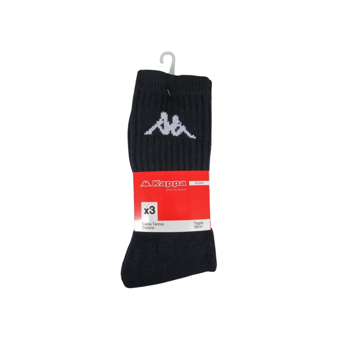 Calza tennis uomo 3pz 36-38 nero k002
