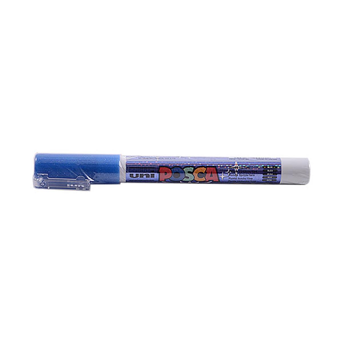 Uniposca fine glitter blu pc3ml