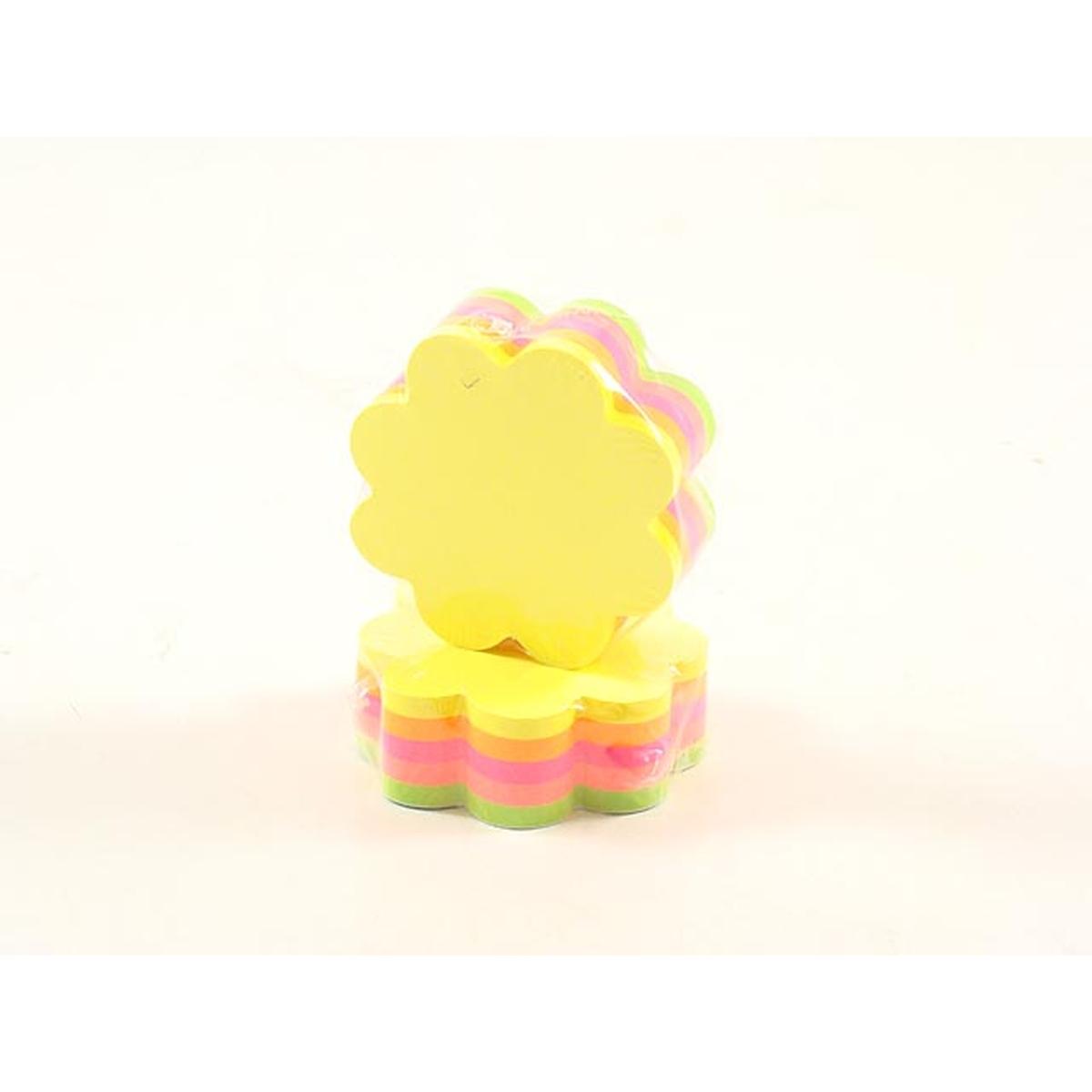 Notes Adesivi Fiore 250 Fogli - Memo Riposizionabili Colorati Casa Ufficio 67X67mm