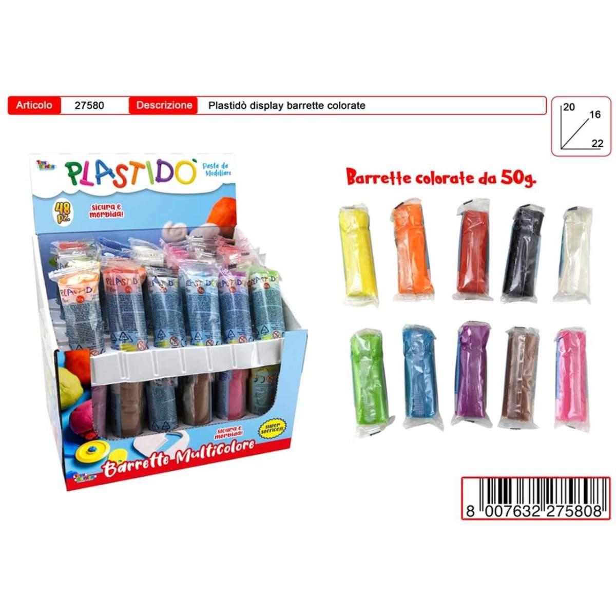 Plastido salsicciotti in display 27580