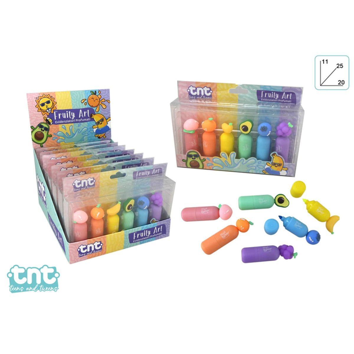 Tnt fruity art set evidenziatori frutta