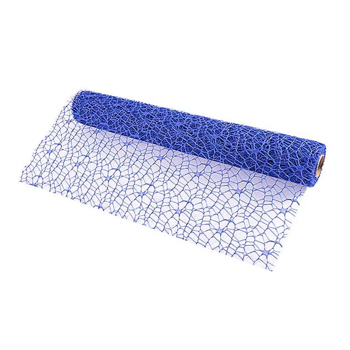 Polycotton net 48x5yard royal blu a10008