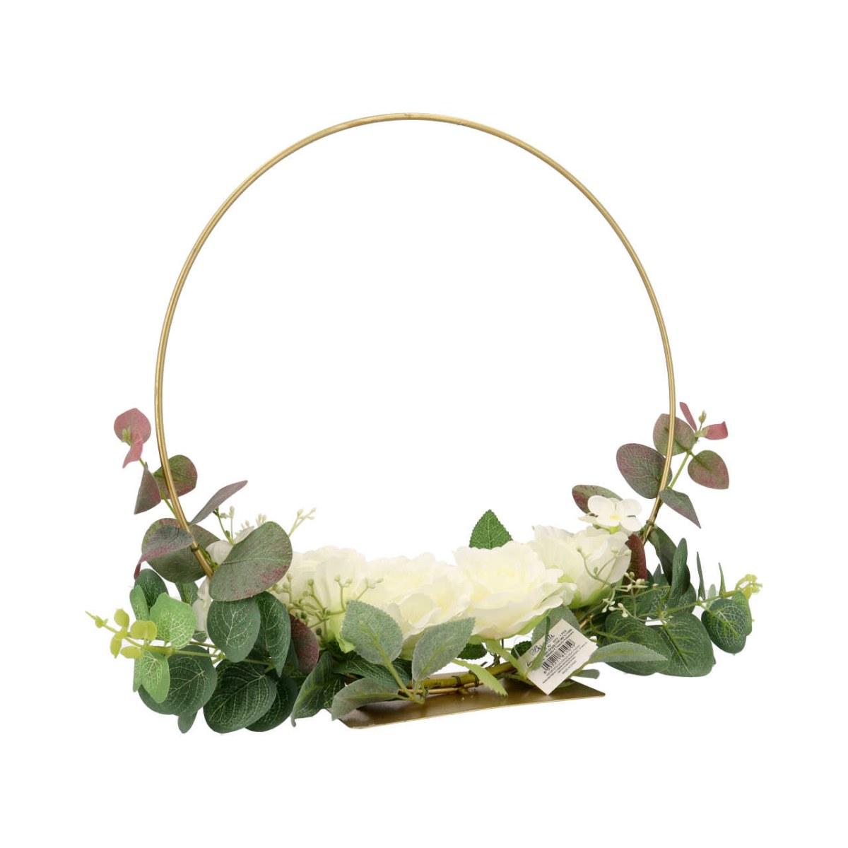 Dec.met.c/base d.30cm panna fb2381 02