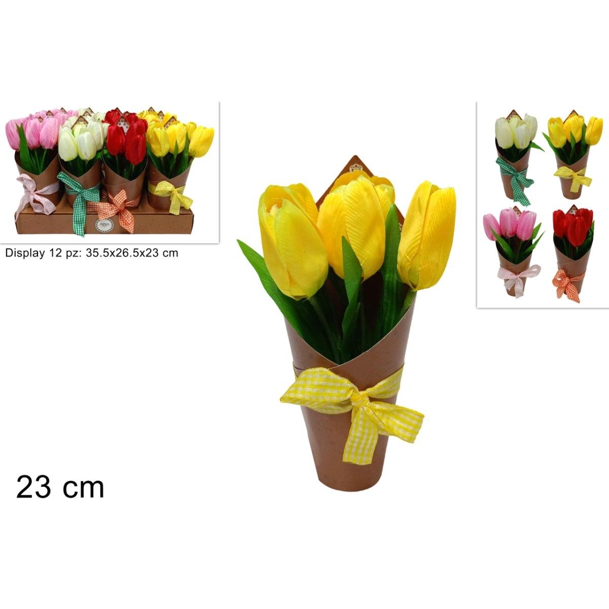 Piantina tulipani c/fiocco dev18008581