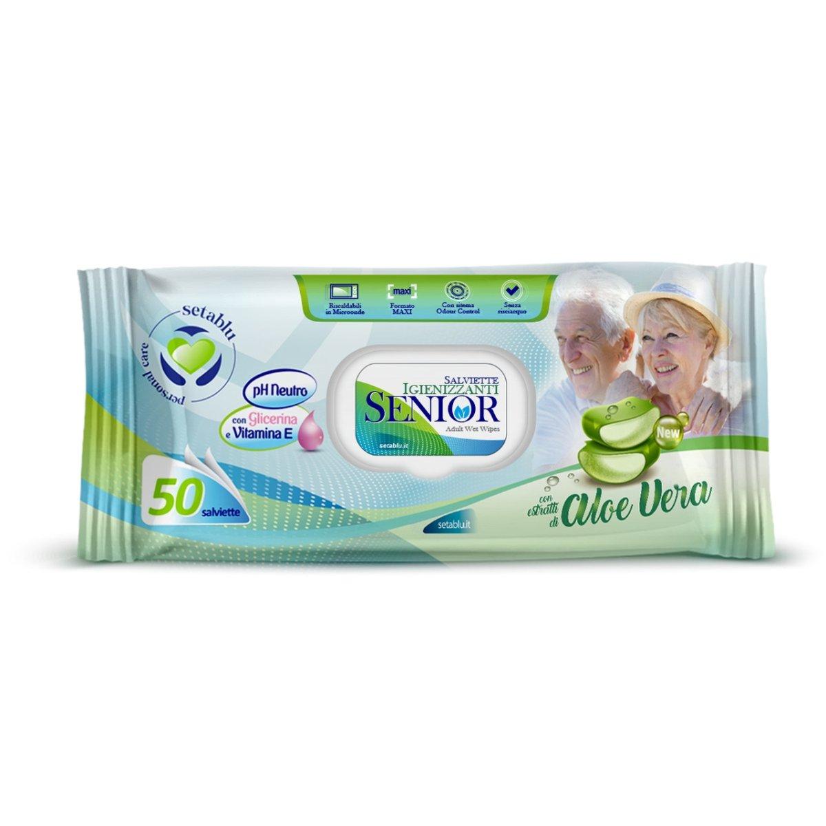 Salviette senior aloe vera 50pz 02773