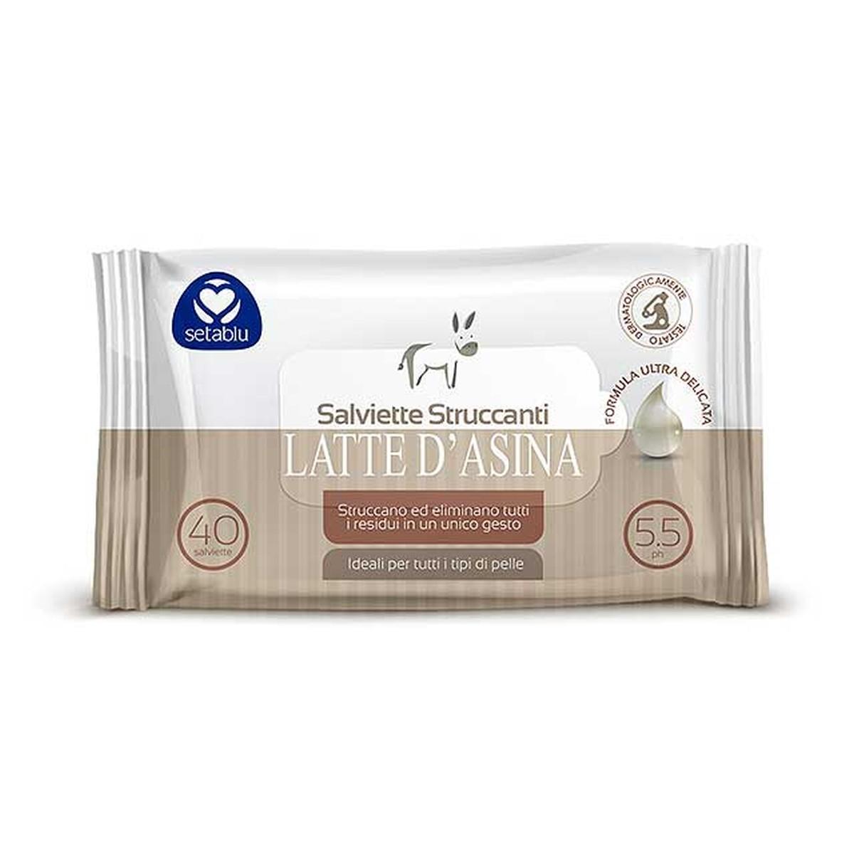 SALVIETTE STRUCCANTI LATTE ASINA 40pz 59523