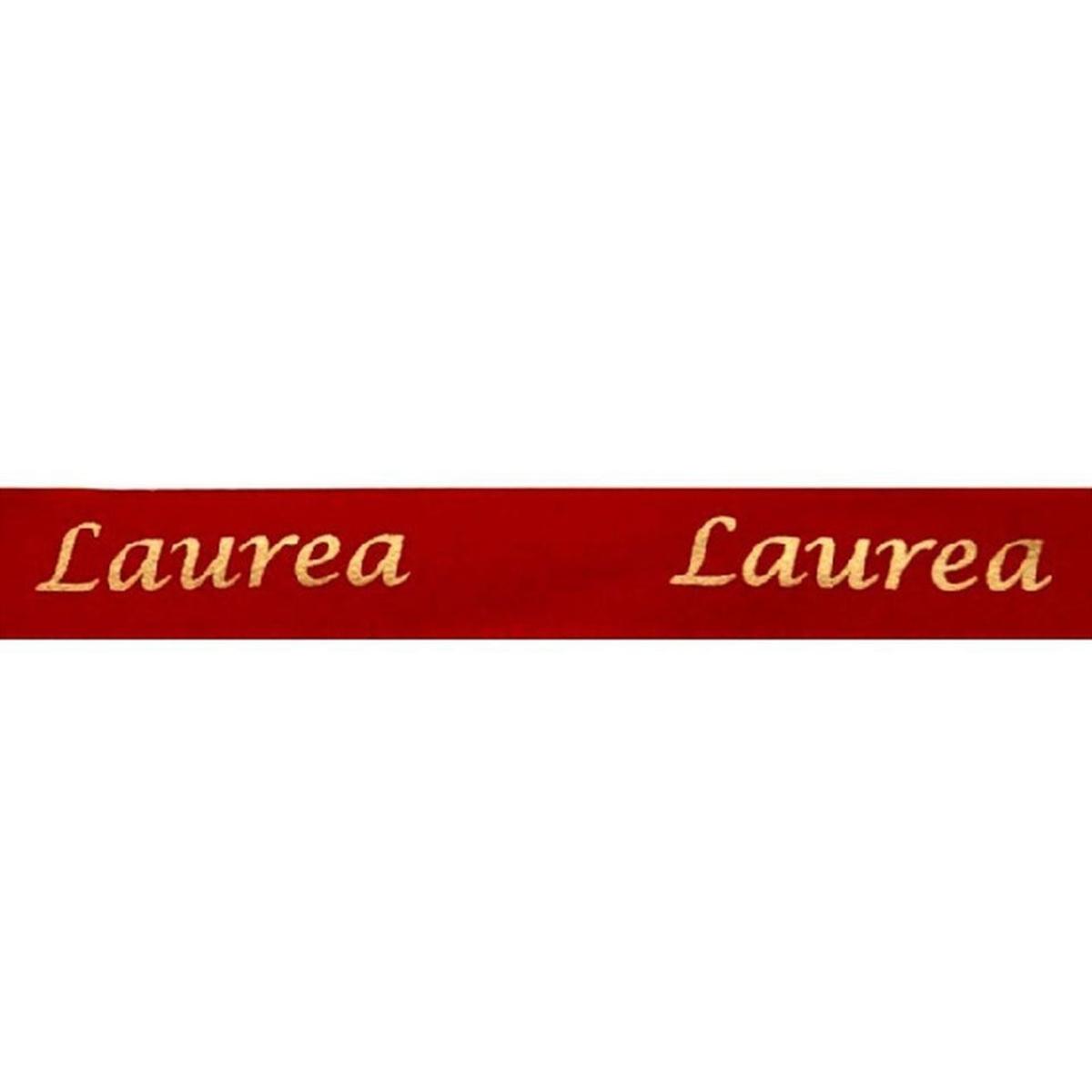 Nastro laurea rosso 10mm 25mt dl1016