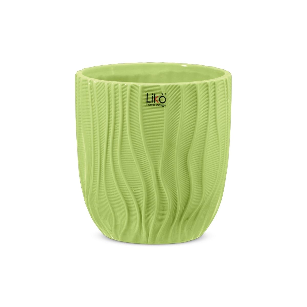 Antigua cache pot 13xh14 verde luc.cr215/13g