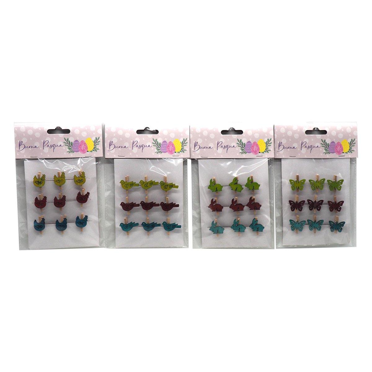 Mollette legno 2,5x2cm set 9pz