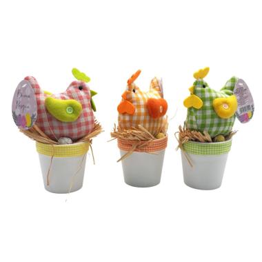 Vasetto plastica 20cm/d.9,5cm