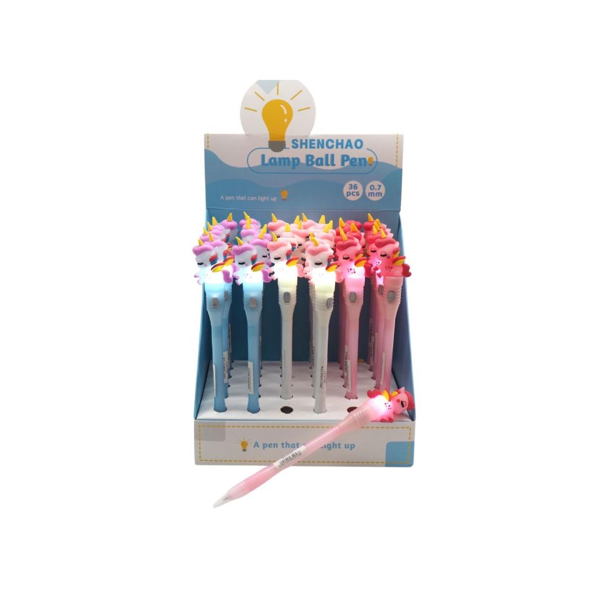 Penna unicorno con luce
