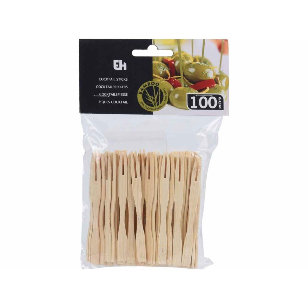 FORCHETTINE BAMBU 100pz 408200640