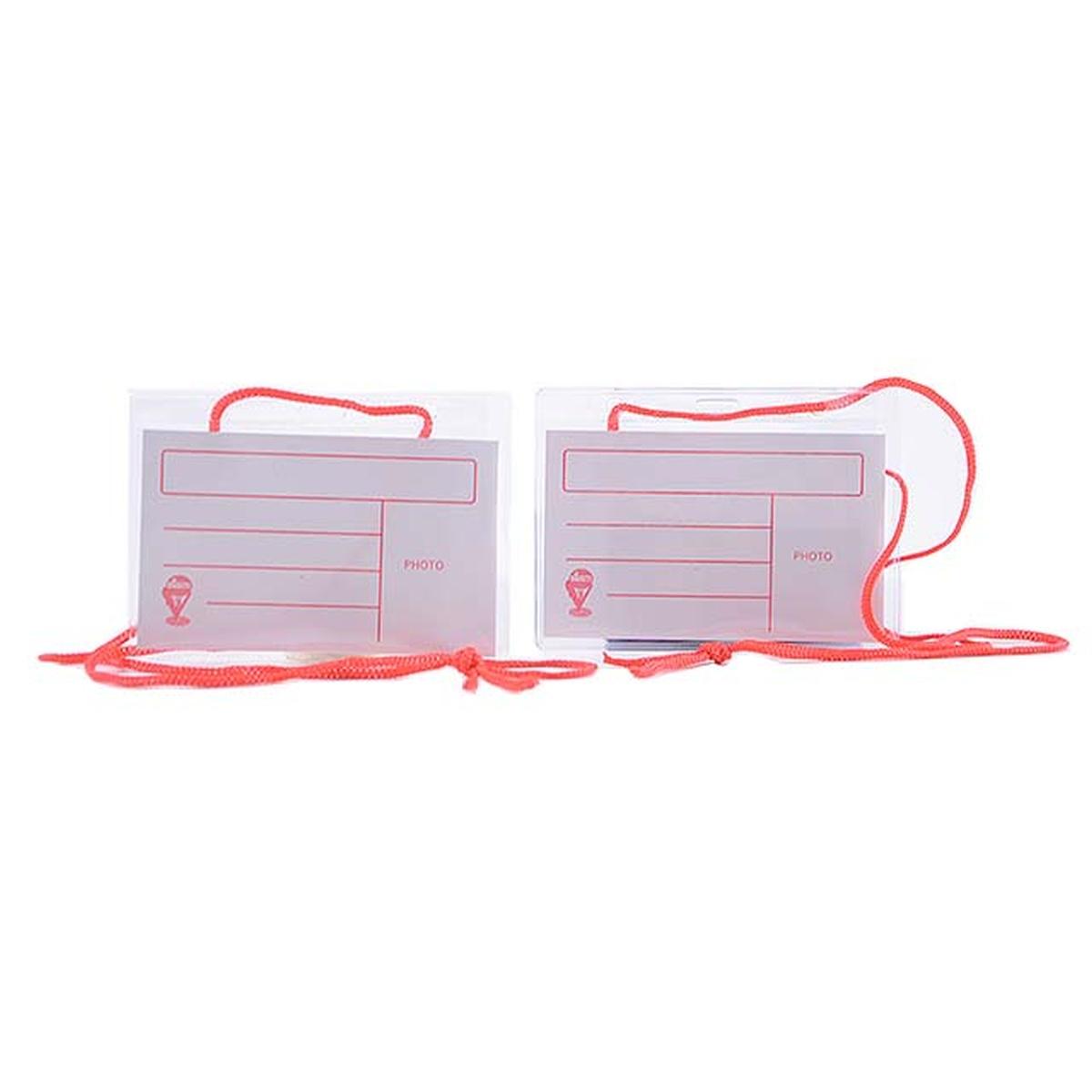 Portanome con cordoncino 2050/3 bl-r