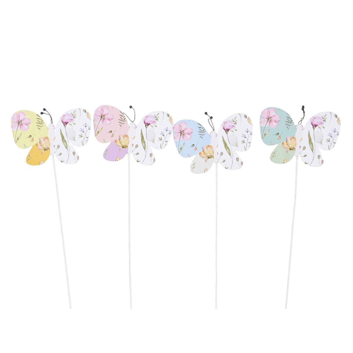 Stecco farfalla 20cm 12pz ds 27817