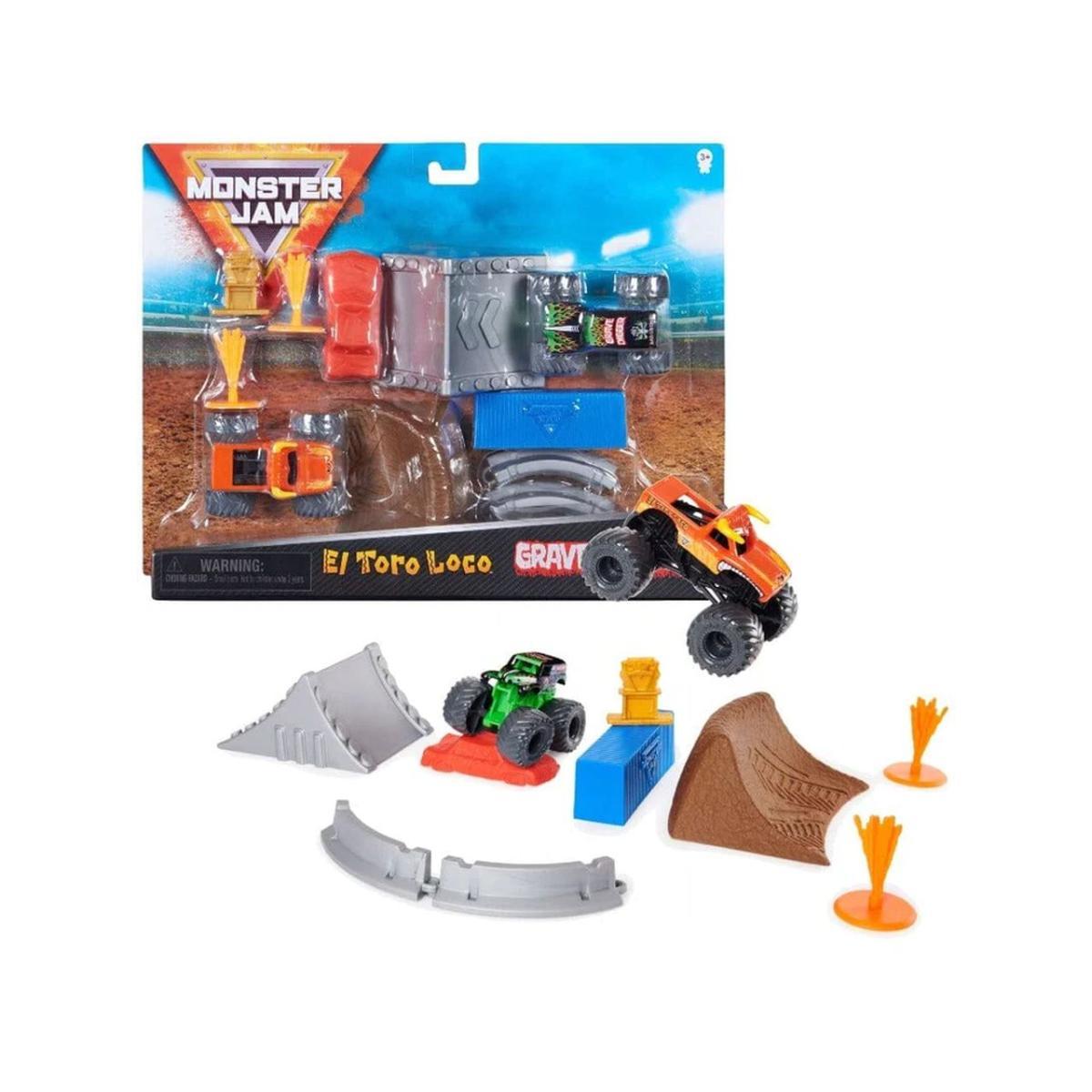 Monster jam playset con veicoli 6058007