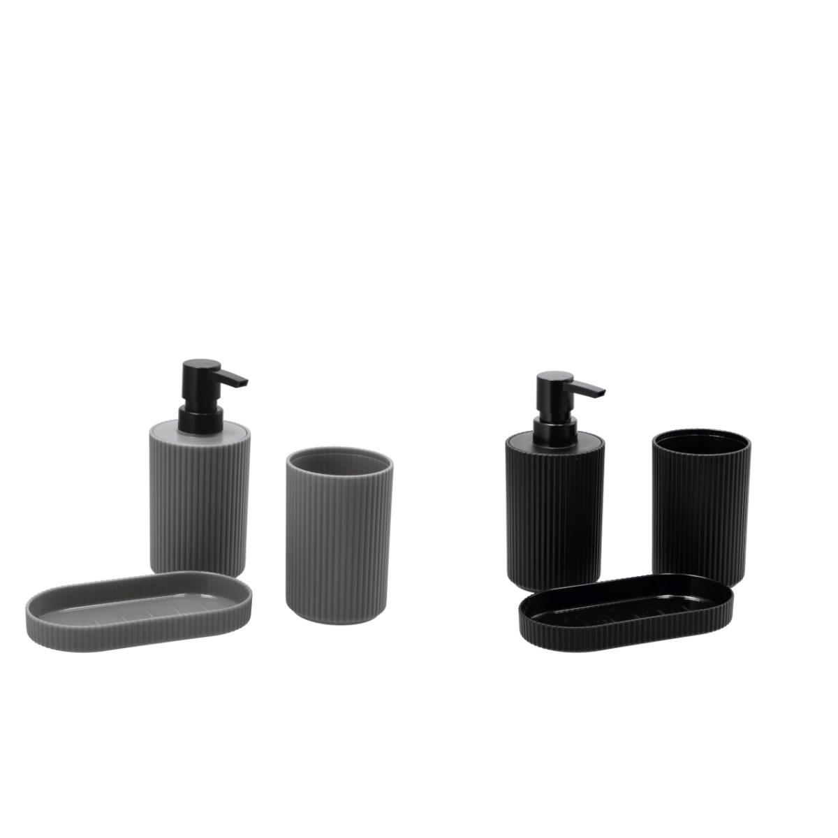 Set da bagno in plastica ass 111315