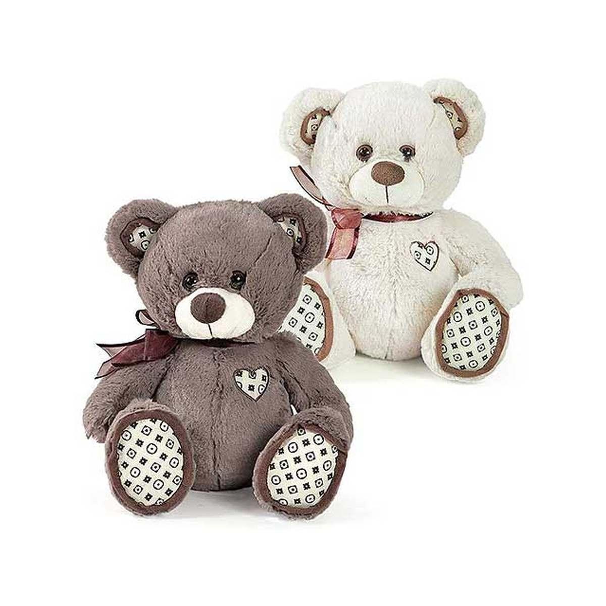 Orso seduto 25cm con ricamo su cu 24825