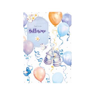 Biglietto battesimo azzur. fe10161fb/a