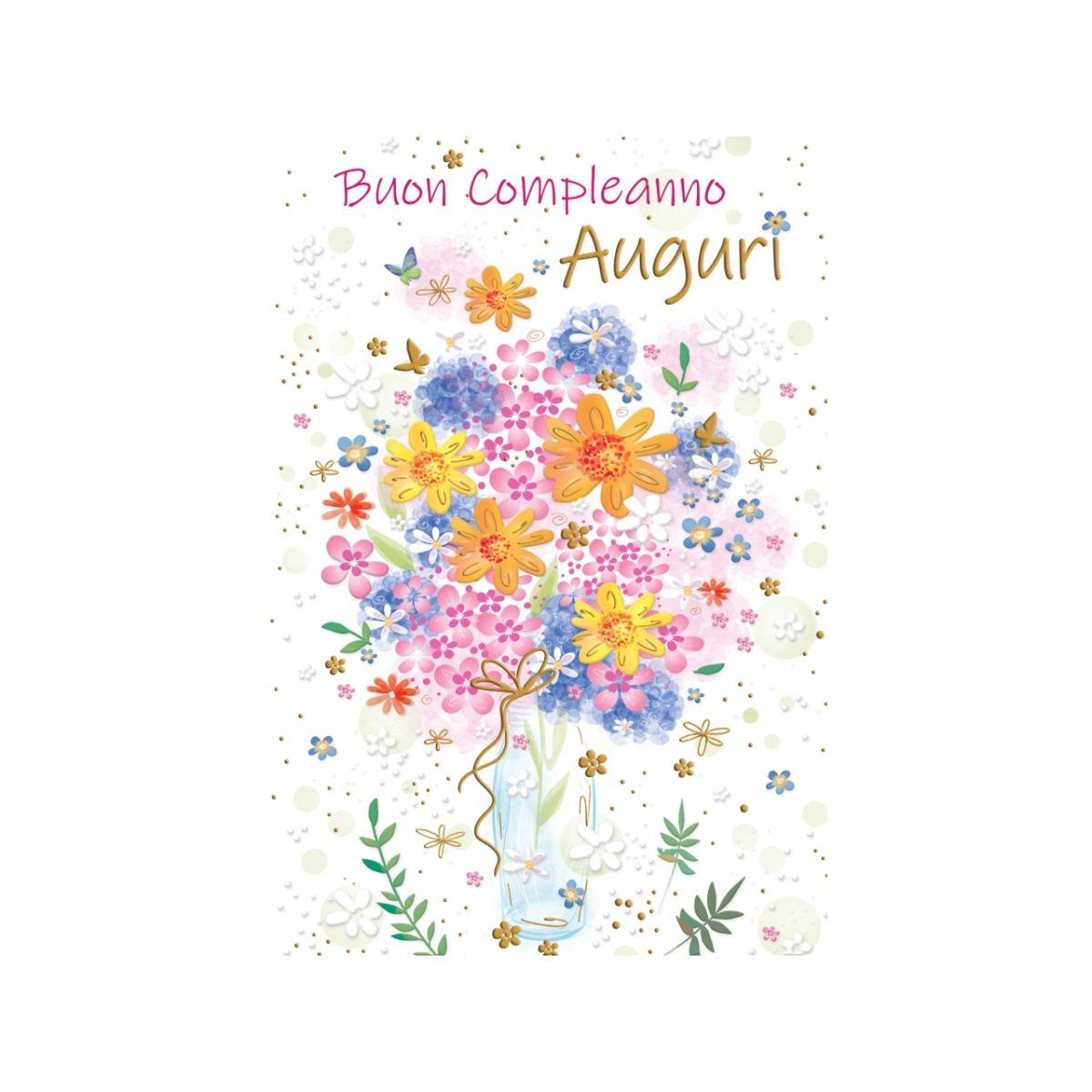 Biglietto compleanno fiori fa00183bc/b