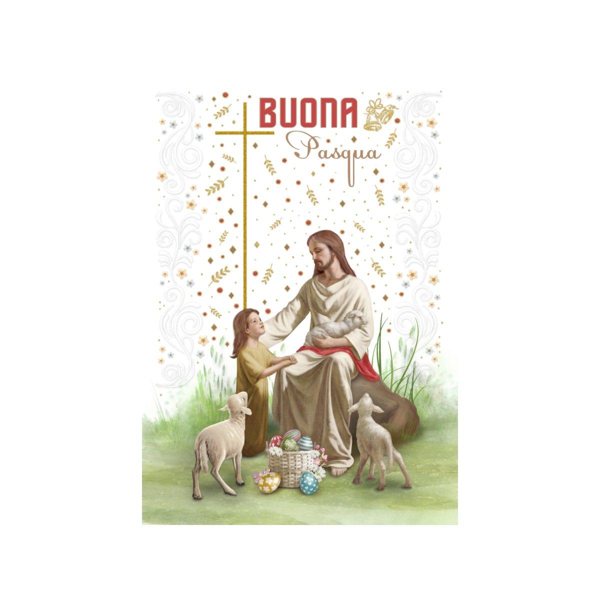 Biglietto pasqua sacra pv20021bp/c