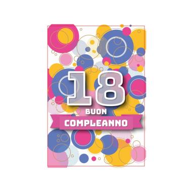 Biglietto complean.18femm. fa00202bc/b