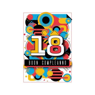 Biglietto complean.18masch fa00202bc/c