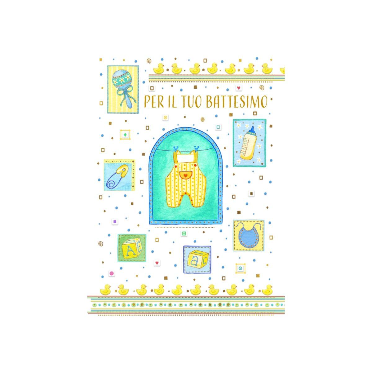 Biglietto battesimo body a. fe10192fb/c