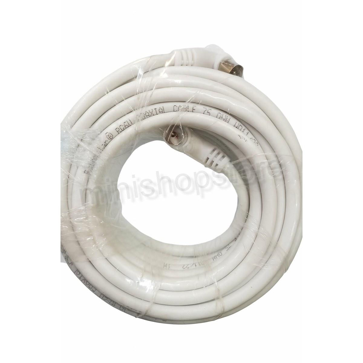 Extrastar: Cavo Antenna TV Coassiale 10m con Connettore 90° - Prolunga Maschio/Femmina Angolato Salvaspazio