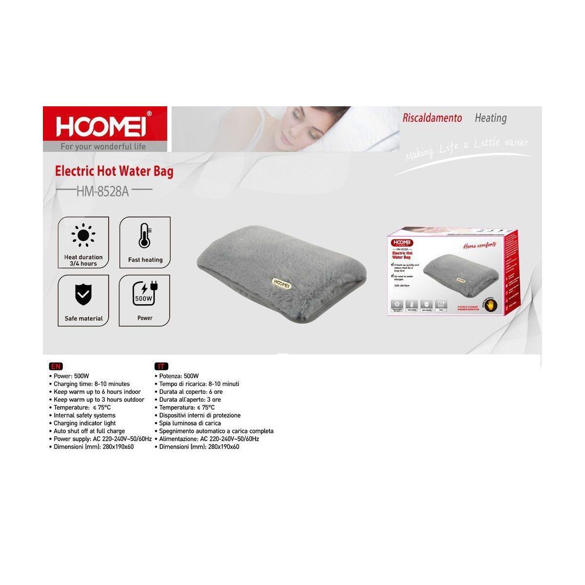 HOOMEI Borsa acqua calda elettrica 500W HM-8528A / HM-8528B