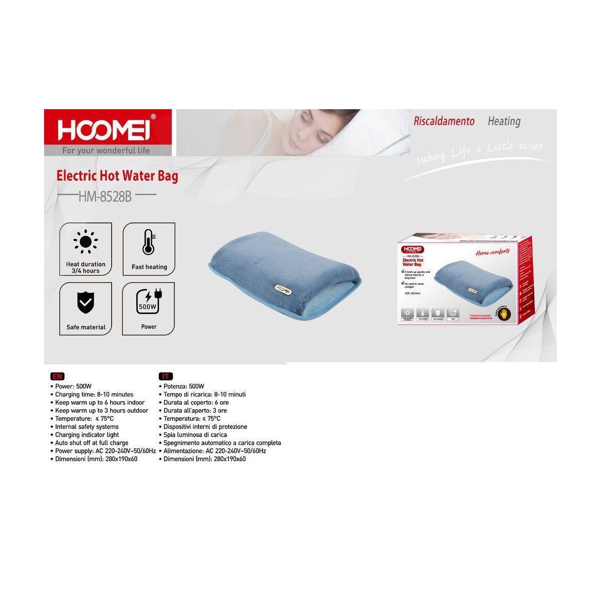 HOOMEI Borsa acqua calda elettrica 500W HM-8528A / HM-8528B