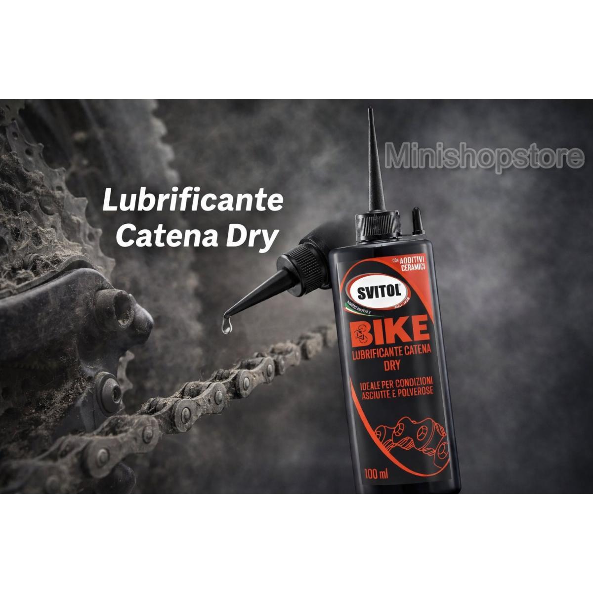 Svitol Bike Lubrificante Catena Dry 100ml Additivi Ceramici Asciutto Polvere