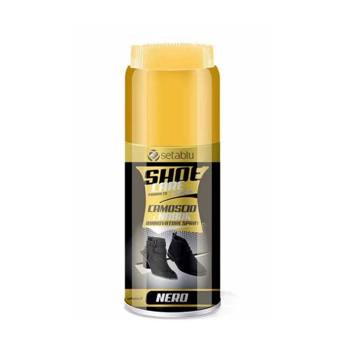 Setablu Shoe Care Rivitalizzante Spray Camoscio e Nabuk Nero 200ml Rinnova Colore
