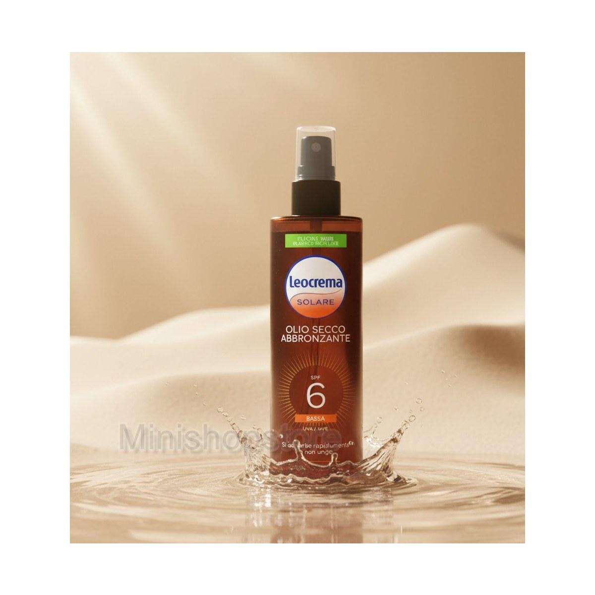 Olio Secco Abbronzante Leocrema SPF6, 200ml Protezione Bassa