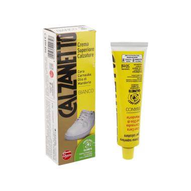 Crema Calzature Bianco EBANO Calzanetto 50 ml Cura Scarpe