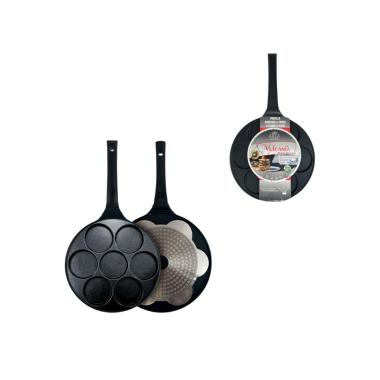 Padella Pancake A.R.C.A. 26 cm con 7 stampi per colazione