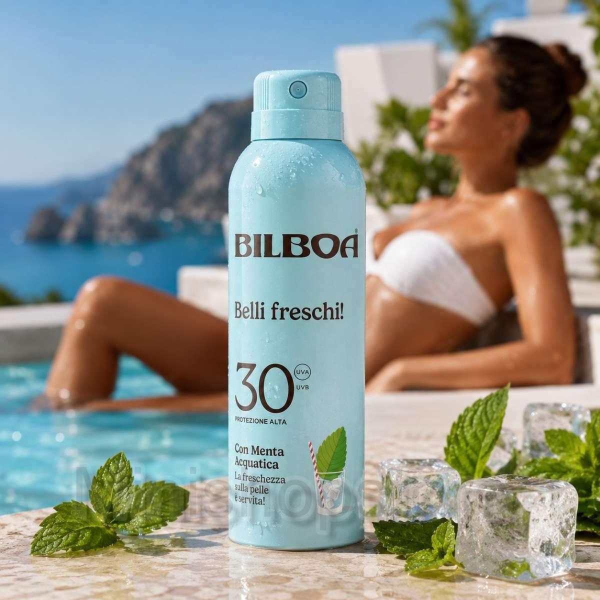 Spray Solare Bilboa Belli Freschi SPF30 Menta Acquatica 150 ml