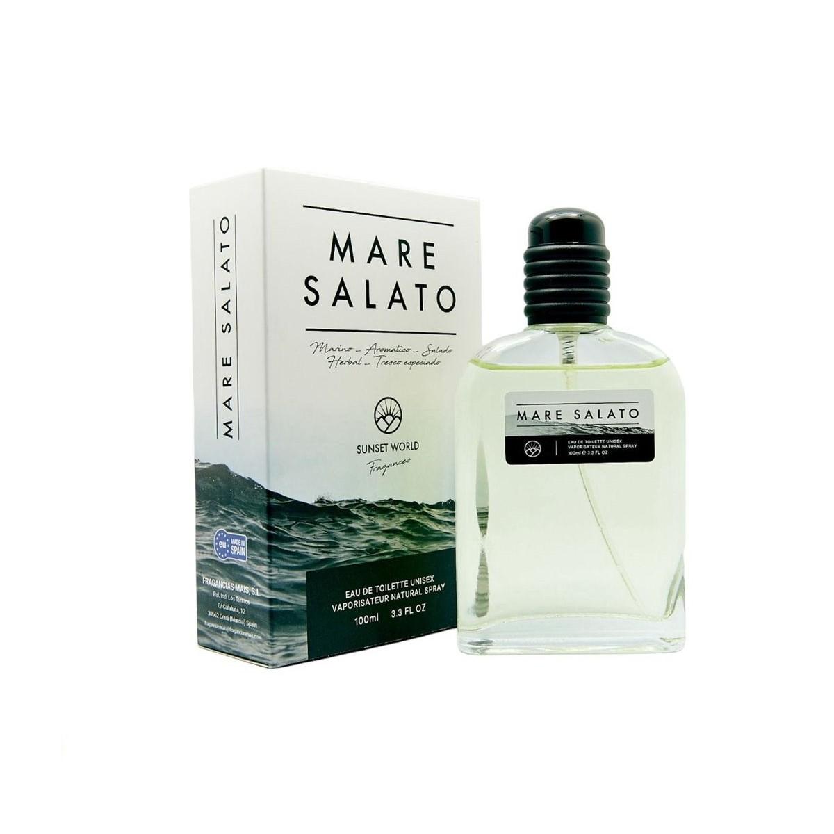 Profumo EDT Unisex Sunset World Mare Salato 100 ml Fragranza Marina