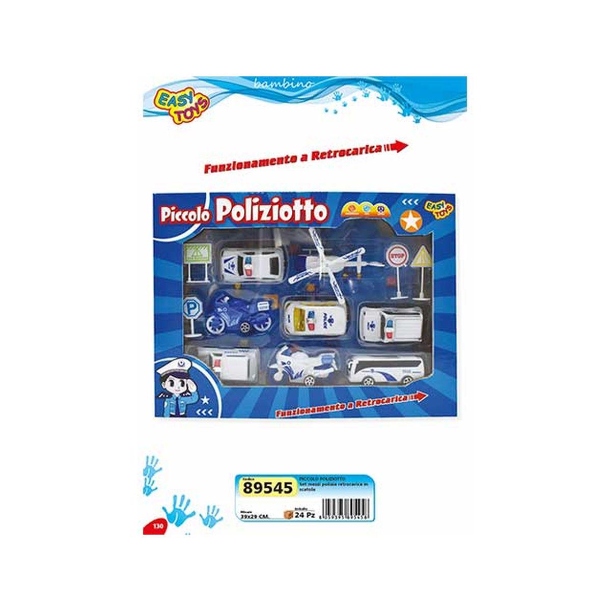 Set piccolo poliziotto con mezzi 89545