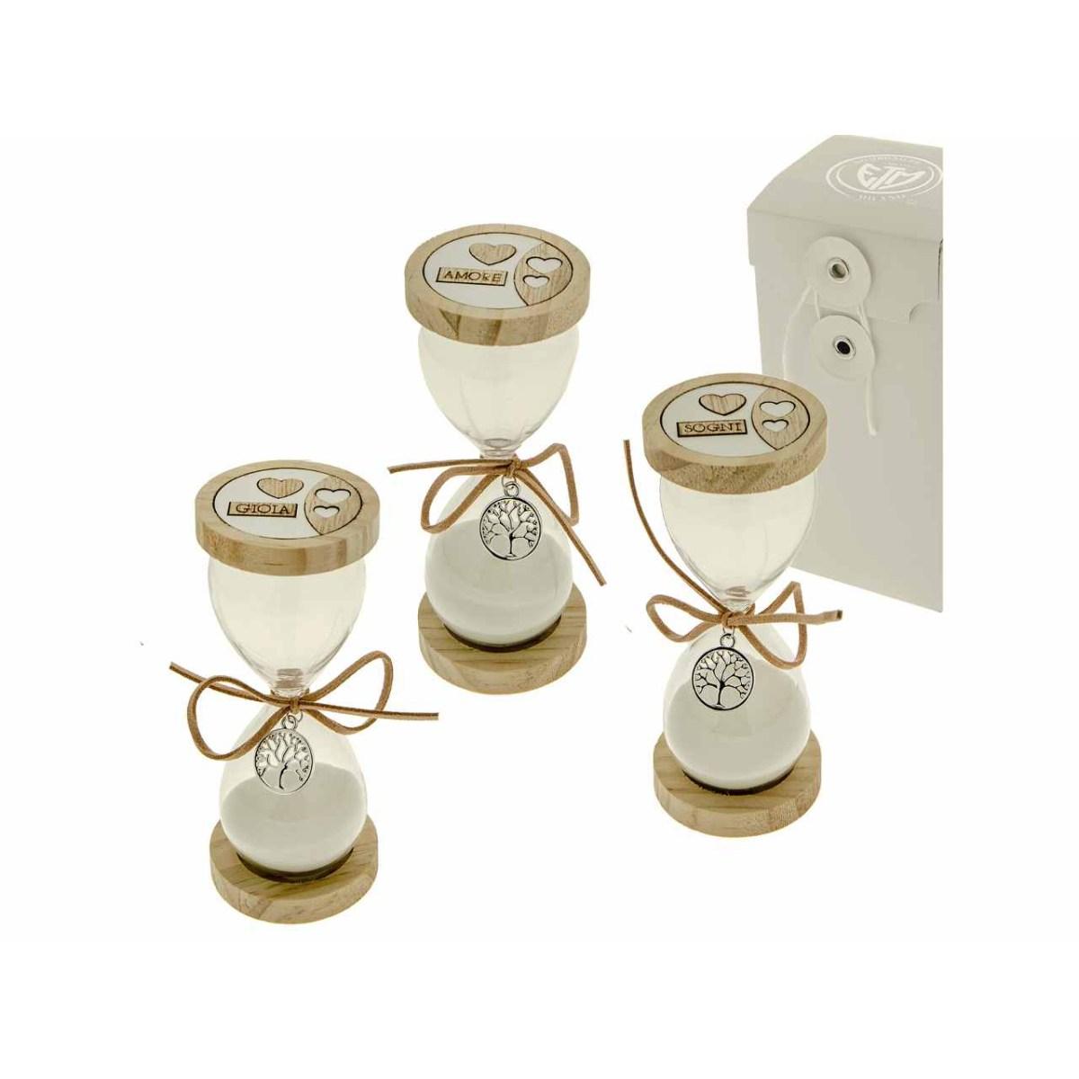 Clessidra decorativa madera 3 as 07a061