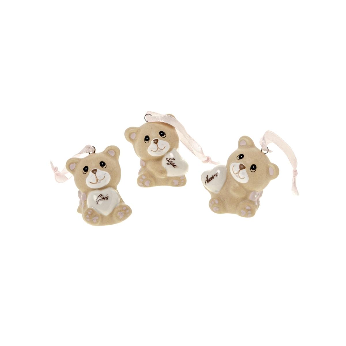 Barty orso rosa cm.4 s/3 pvc box 03a031